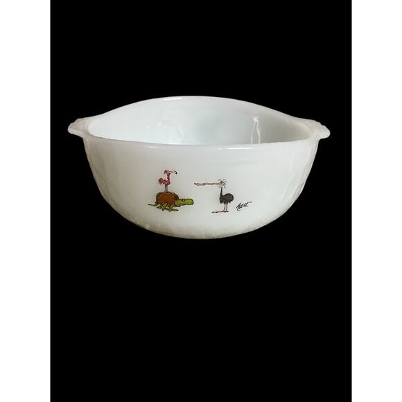 FireKing Anchor Hocking Cereal Bowl Johnny Hart Grog Dinosaur Caveman - Picture 4 of 6